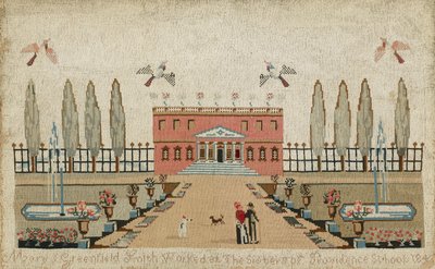 Woolwork Picture, c. 1843 by Mary J. Greenfield Smith